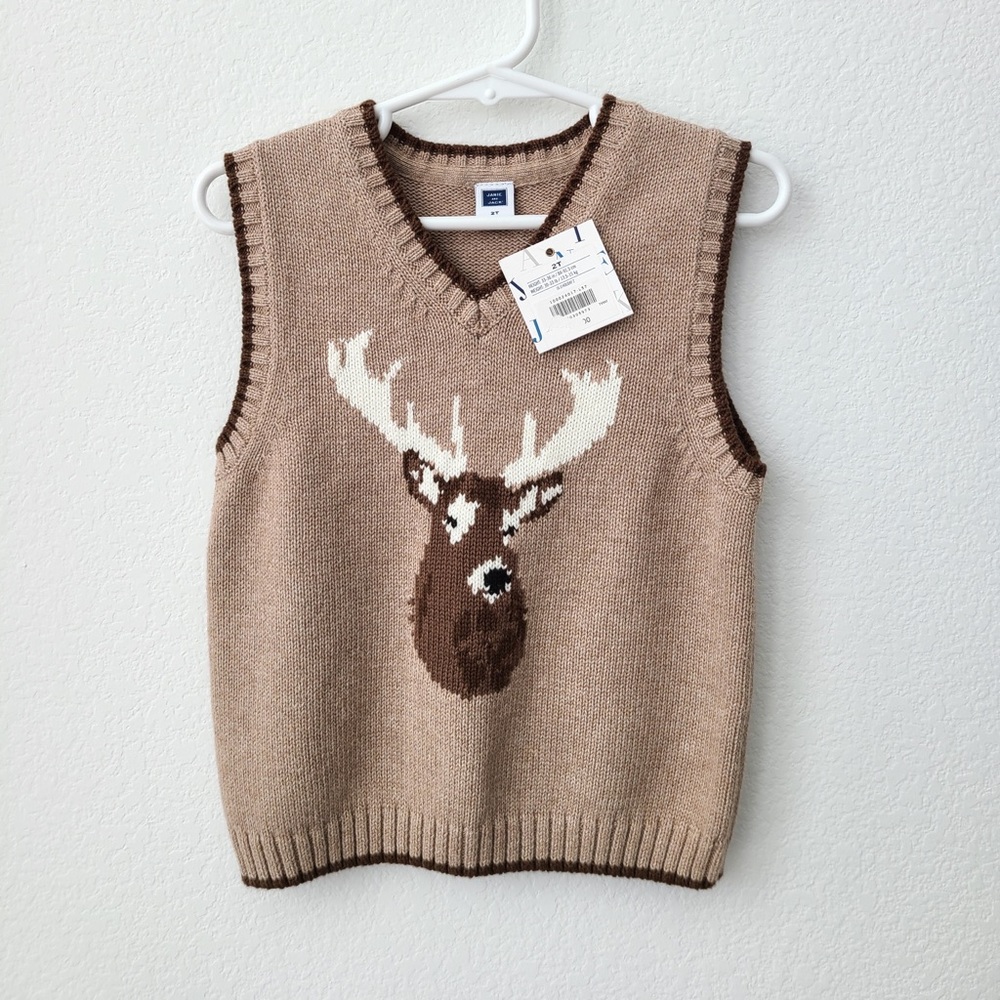 Holiday Deer Sweater Vest